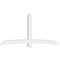 Ekena Millwork Bellingham Architectural Grade PVC Gable Bracket, 96"W x 52"H x 6"D x 6"F, 13/12 Pitch GBP096X52X0606BEL00 - alternate 2